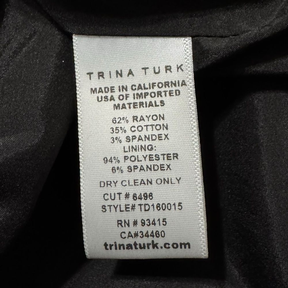 Trina Turk Hanai Sleeveless Floral Tailored Dress Size 2 Bright Chic - Picture 9 of 9